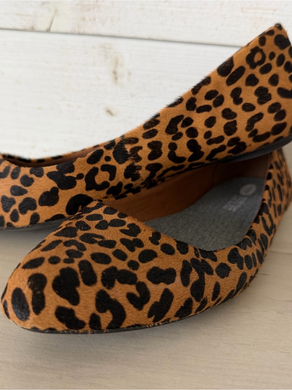 Dr. Scholl's Leopard Cheetah Really Ballet Flat Womens Size 10M Memory Foam NEW - Picture 2 of 9